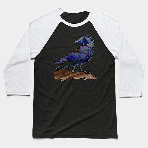 Crow Baseball T-Shirt by ThisIsNotAnImageOfLoss